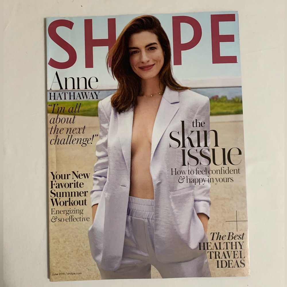 Shape Anne Hathaway “l’m All About the Next” Issue June 2019 Magazine